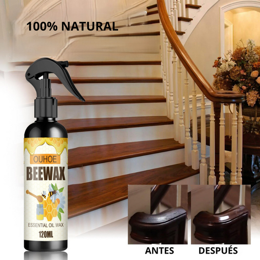 SPRAY MULTIUSOS DE CERA DE ABEJAS 120 ML. ESPONJA + PAÑO GRATIS